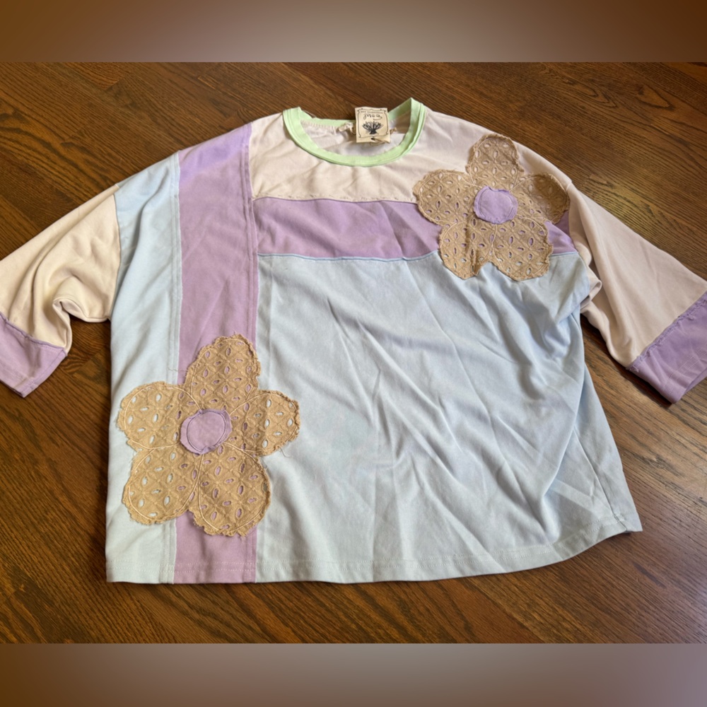Easel Shirt with Floral Accents
